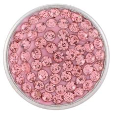 18mm Sugar snaps Alloy with pink chunks rhinestones KB2311 snaps jewelry
