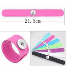 Creative papa circle Silica gel Hot Sale Trendy Snap Button Bracelet Bangles fit 20MM Snap Jewelry fun gift