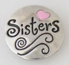 20MM Sisters snap Silver Plated with Enamel KB7753 snaps jewelry