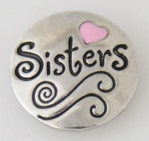 20MM Sisters snap Silver Plated with Enamel KB7753 snaps jewelry