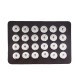 Display of 24 pieces PU leather brown type for 18&20MM snaps chunks