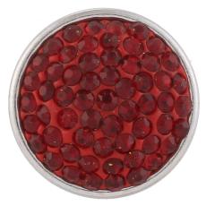18mm Sugar snaps Alloy with red chunks rhinestones KB2313 snaps jewelry