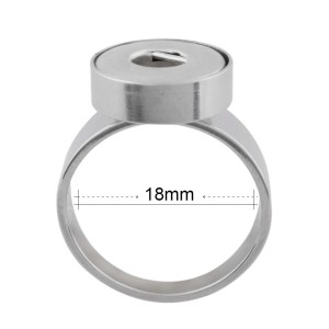 #8Fit 12mm Snaps Stainless steel Rings fit snaps chunks KS0943-S