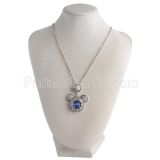 Pendant of necklace with 45CM chain fit 18mm snap chunks