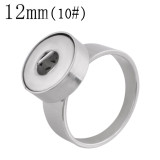 10# Fit 12mm Snaps Stainless steel Rings fit snaps chunks KS1237-S