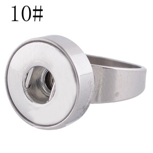 18MM 10# snaps Stainless steel Ring fit Fingers thick 20mm rings for women