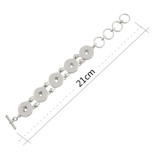 5 buttons snaps metal bracelets fit snaps chunks