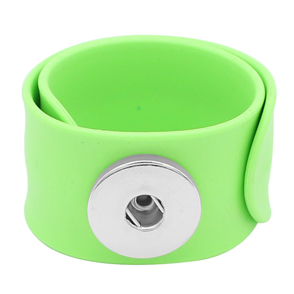 Creative papa circle Silica gel Hot Sale Trendy Snap Button Bracelet Bangles fit 20MM Snap Jewelry fun gift