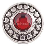 20MM snap Jan. birthstone deep red KC5033 interchangable snaps jewelry