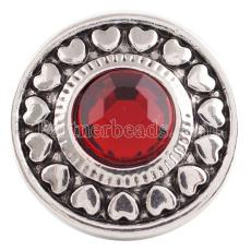 20MM snap Jan. birthstone deep red KC5033 interchangable snaps jewelry