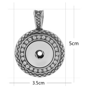 Pendant of necklace fit snaps style 18mm chunks jewelry