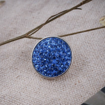 18mm Sugar snaps Alloy with light blue chunks rhinestones KB2312 snaps jewelry
