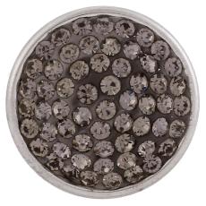 18mm Sugar snaps Alloy with gray chunks rhinestones KB2324 snaps jewelry
