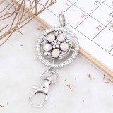 20MM design snap Silver Plated with colorful rhinestone KC6779 snaps jewelry