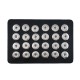 Display of 24 pieces PU leather black type for 18&20MM snaps chunks