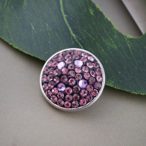 18mm purple Sugar snaps Alloy with chunks rhinestones KB2405-AP snaps jewelry