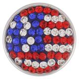 18mm Sugar snaps Alloy with chunks rhinestones KB2409-AA snaps jewelry