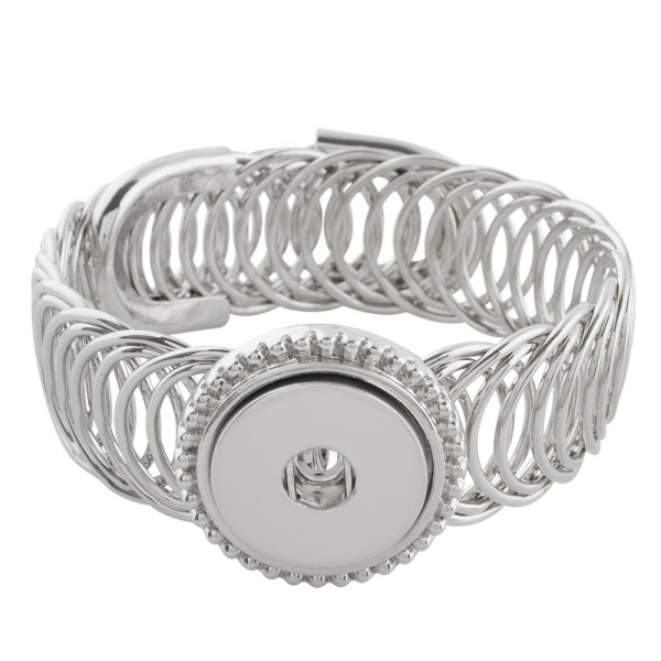 Partnerbeads 1 button snaps metal bracelet fit snaps chunks KC0622