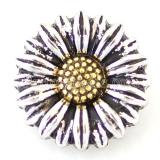 20MM flower snaps Antique Silver Plated KB6820 snaps jewelry