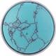 20MM snaps Turquoise semi-precious stones cyan