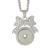 Pendant of necklace with 45CM chain fit 18mm snap chunks