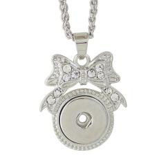 Pendant of necklace with 45CM chain fit 18mm snap chunks