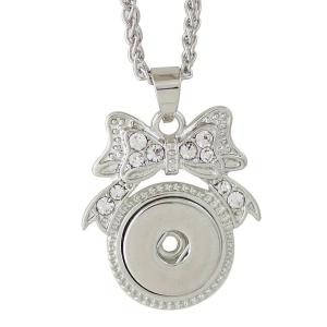 Pendant of necklace with 45CM chain fit 18mm snap chunks