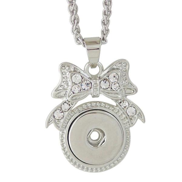 Pendant of necklace with 45CM chain fit 18mm snap chunks