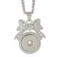 Pendant of necklace with 45CM chain fit 18mm snap chunks