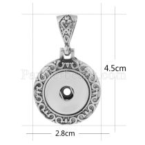 Pendant of necklace fit snaps style 18mm chunks jewelry