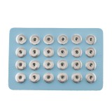 Display of 24 pieces PU leather blue type for 18&20MM snaps chunks