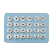 Display of 24 pieces PU leather blue type for 18&20MM snaps chunks