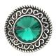 20MM snaps chunks  with green  Rhinestone interchangeable jewelry