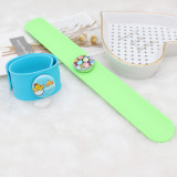 Creative papa circle Silica gel Hot Sale Trendy Snap Button Bracelet Bangles fit 20MM Snap Jewelry fun gift