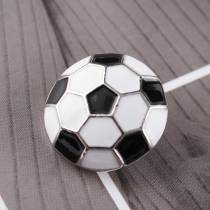 20MM Football snap Silver Plated with Enamel KC6081 snaps jewelry