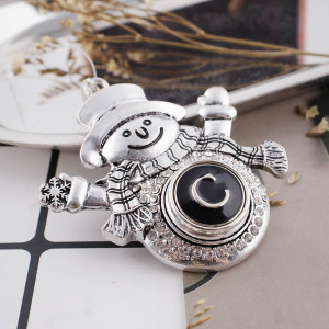 20MM English alphabet-C  snap silver  plated KB1253 with Enamel interchangeable snaps jewelry