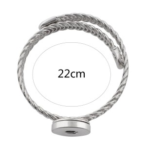 Partnerbeads 1 button snaps metal bracelet fit snaps chunks