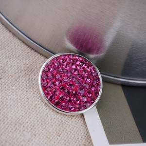 18mm Sugar snaps Alloy with rose chunks rhinestones KB2314 snaps  jewelry