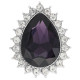 20MM design snap Silver Plated with purple rhinestone KC9916 snaps jewelry