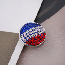 18mm Sugar snaps Alloy with rhinestones KB2409-AD snaps jewelry