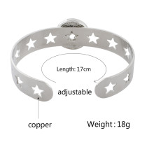 1 buttons snap copper adjustable bracelet fit 20MM snaps jewelry KC0798