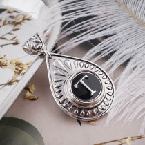 20MM English alphabet-T  snap silver  plated KB1270 with  Enamel interchangeable snaps jewelry