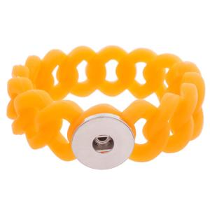1 Button Silicone Stretch bracelet