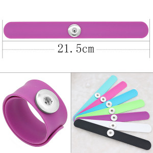 Creative papa circle Silica gel Hot Sale Trendy Snap Button Bracelet Bangles fit 20MM Snap Jewelry fun gift