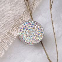 20mm snaps ABwhite Rhinestones Chunks Poppers With High Quality Bottom