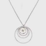 Pendant Necklace with 60CM chain KC1079 fit 20MM chunks snaps jewelry