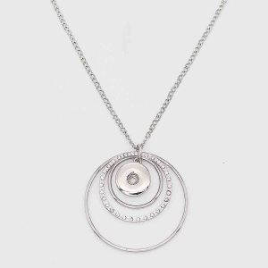 Pendant Necklace with 60CM chain KC1079 fit 20MM chunks snaps jewelry