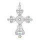 Pendant of necklace without chain with rhinestone snaps style fit 18&20mm chunks jewelry