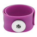 Creative papa circle Silica gel Hot Sale Trendy Snap Button Bracelet Bangles fit 20MM Snap Jewelry fun gift