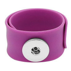 Creative papa circle Silica gel Hot Sale Trendy Snap Button Bracelet Bangles fit 20MM Snap Jewelry fun gift